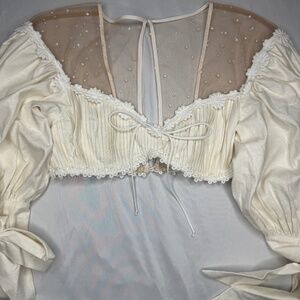 For Love and Lemons Creamsicle Crop Top